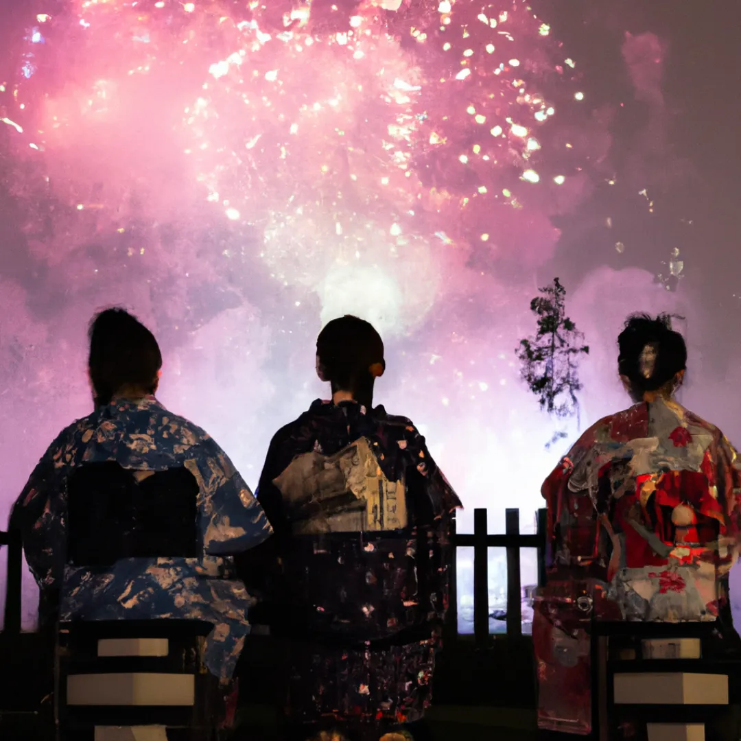 feux d'artifice Japon AI